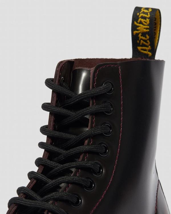 Dr Martens Dámské Boty Na Platformě Sinclair Arcadia Červené, CZ-619457